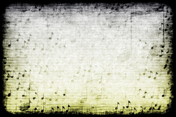 Obraz premium Music Themed Abstract Grunge Background