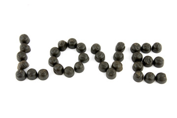 love letters in candy