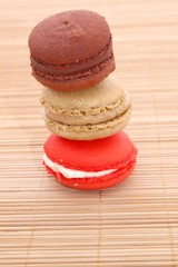 Three macarons