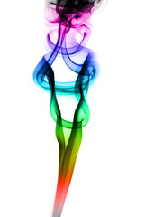 abstract smoke Colored with gradient