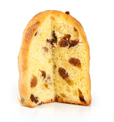 Russian Easter cake isolated on a white background