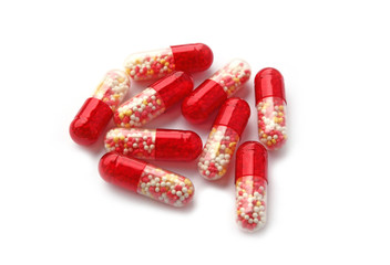 Capsules with a medicine