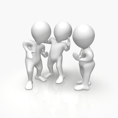 Gruppe unterhält sich