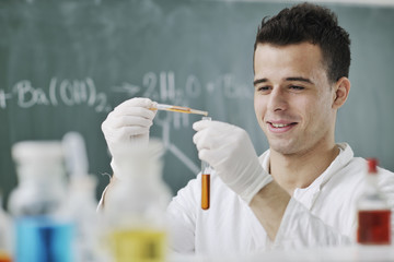 young scientist in lab