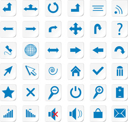 Web Icon Buttons Collection