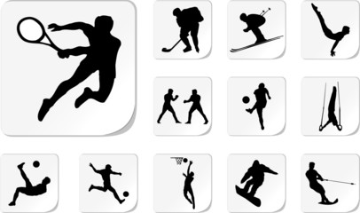 Set on sports subjects