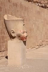 Stone pharaoh's head