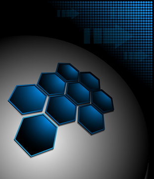 Abstract background technology blue