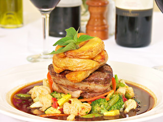 Apple Smoked Bacon Wrapped Filet Mignon