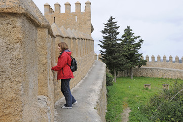 Mauer der Kirche Sant Salvador in Arta, Mallorca