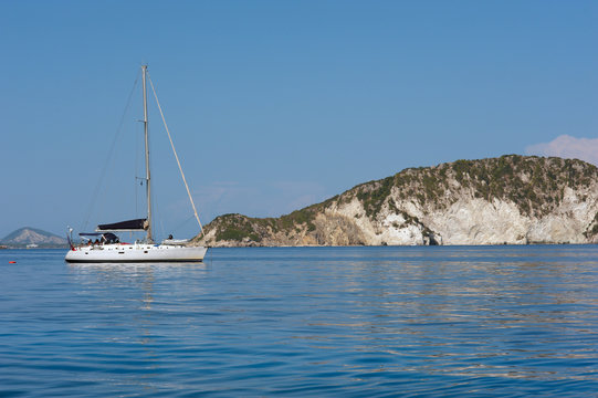 Yacht in Greece