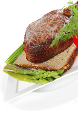 meat on bread