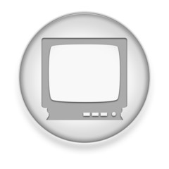 White Button / Icon "Television"