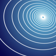 Blue background spiral