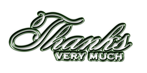 エンボス風TANHSロゴ　筆記体　緑