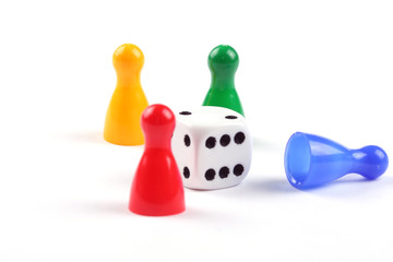 Pawns and dice board game