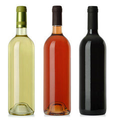 Wine bottles blank no labels - 22259543