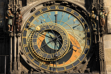 The ancient astronomical Clock in Prague