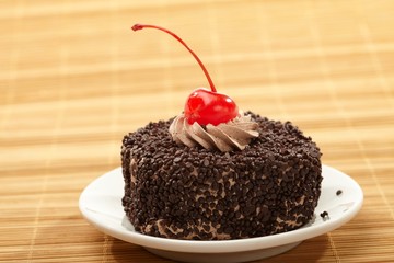 pastry with cherry