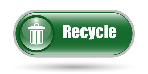 Recycling Trash Tub Sign Icon with Copy Space