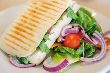Panini with Salad