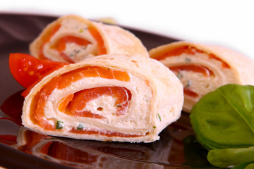 lachs,lachsröllchen