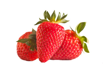 Strawberries in studio