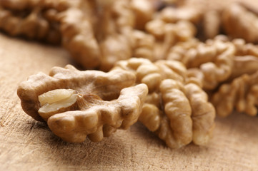 Walnuts close-up