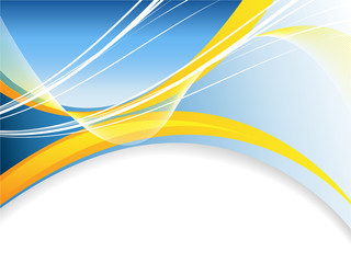 vector abstract background with bright wavy lines