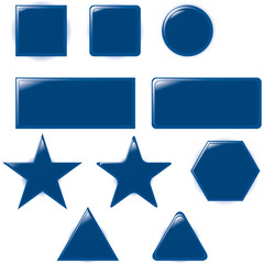 set of bubbles icons symbols talk glossy speech thought