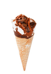 ice cream in the cone