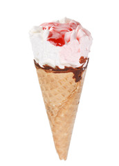 ice cream in the cone