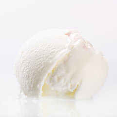 Scoop of vanilla ice cream