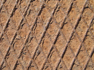 Rostige Metallplatte-close up