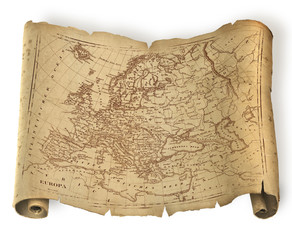 Ancient map of Europe