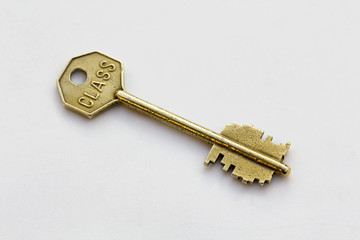 Key from the difficult lock