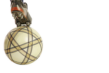 Fußball - gestoppter Fußball