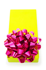 Gift box isolated on the white background