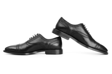 Male shoes isolated on the white background