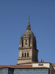 Fototapeta na wymiar Catedral de Salamanca y Casa Lis