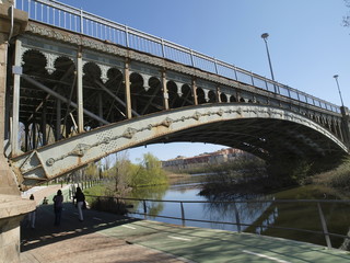 Fototapeta premium Puente de hierro en Salamanca