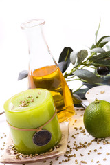 Olive and candles