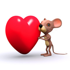 3d Valentines mouse