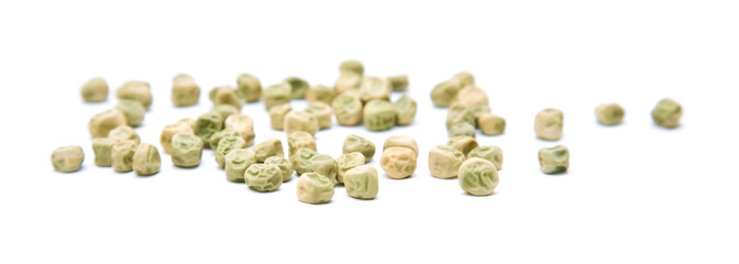 pea seeds isolated on white background