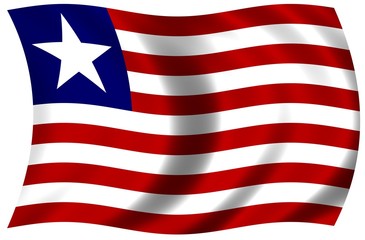 Nationalfahne von Liberia