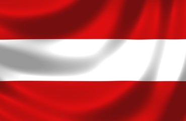Nationalfahne von &Ouml;sterreich