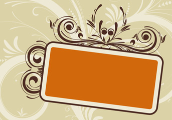 Flower frame background