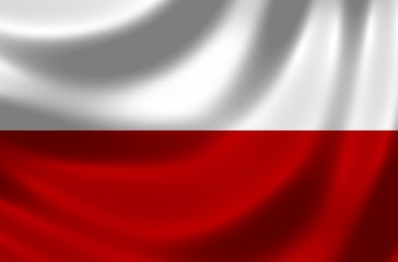 Nationalfahne von Polen - obrazy, fototapety, plakaty