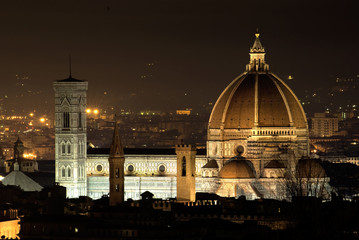 Firenze, notturno sulla Cattedrale di S. Marua del Fiore