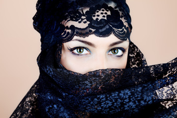veiled face